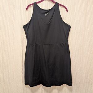 Athletic Black Sleeveless Dress